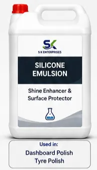 S K Enterprises Silicone Emulsion shine enhancer and surface protector used in dashboard polish and tyre polish